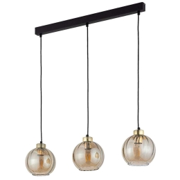 Φωτιστικό Οροφής Devi 4638 3xΕ27 15W 81x120cm Amber TK Lighting