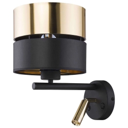 Φωτιστικό Τοίχου - Απλίκα Hilton 2579 1xΕ27 15W & 1xG9 6W 28x34cm Gold-Black TK Lighting