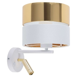 Φωτιστικό Τοίχου - Απλίκα Hilton 5361 1xΕ27 15W & 1xG9 6W 28x34cm White-Gold TK Lighting