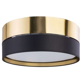 Φωτιστικό Οροφής - Πλαφονιέρα Hilton 4180 3xΕ27 15W Φ45cm 16,5cm Gold-Black TK Lighting