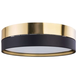 Φωτιστικό Οροφής - Πλαφονιέρα Hilton 4345 4xΕ27 15W Φ60cm 16,5cm Gold-Black TK Lighting