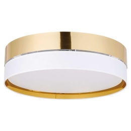 Φωτιστικό Οροφής - Πλαφονιέρα Hilton 4773 4xΕ27 15W Φ60cm 16,5cm White-Gold TK Lighting