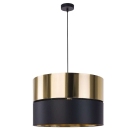 Φωτιστικό Οροφής Hilton 4346 1xΕ27 15W Φ50cm 175cm Gold-Black TK Lighting