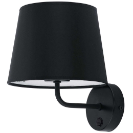 Φωτιστικό Τοίχου - Απλίκα Maja 1884 23x25cm 1xΕ27 15W Black TK Lighting