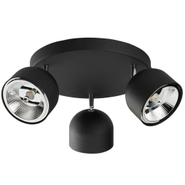 Φωτιστικό Οροφής - Σποτ Altea 6519 3xGU10 AR111 12W 42x17cm Black TK Lighting