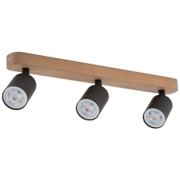 Φωτιστικό Οροφής - Σποτ Top Wood 3292 3xGU10 10W 53x14cm Black TK Lighting