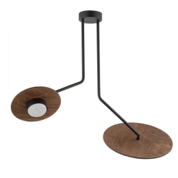 Φωτιστικό Οροφής Disk II 7643 72x60cm 2xGX53 8W Brown-Black Nowodvorski