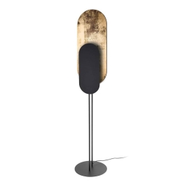 Φωτιστικό Δαπέδου Wheel Lux 7646 35x163cm 1xGX53 8W Black-Gold Nowodvorski