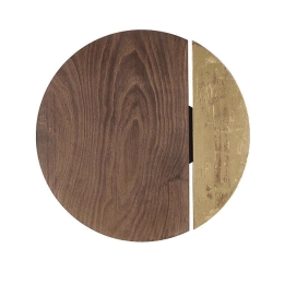 Φωτιστικό Τοίχου-Απλίκα Sun 7651 Φ25cm LED 15W Brown-Gold Nowodvorski