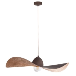 Φωτιστικό Οροφής Kapello L 32351Φ76x12,5/80cm 1xE27 60W Brown-Copper Sigma Lighting