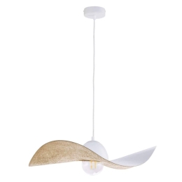 Φωτιστικό Οροφής Kapello M 32345 Φ55x12,5/80cm 1xE27 60W White-Gold Sigma Lighting
