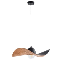Φωτιστικό Οροφής Kapello M 32346 Φ55x12,5/80cm 1xE27 60W Black-Copper Sigma Lighting