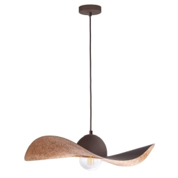 Φωτιστικό Οροφής Kapello M 32352 Φ55x12,5/80cm 1xE27 60W Brown-Copper Sigma Lighting