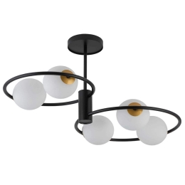 Φωτιστικό Οροφής-Πλαφονιέρα Aqua 5 33468 40x70x37cm 5xG9 12W Black Sigma Lighting