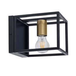 Φωτιστικό Τοίχου Vigo 32227 21x15x15cm 1xE27 60W Black Sigma Lighting
