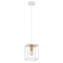 Φωτιστικό Οροφής Vigo 1 32438 15x15x90cm 1xE27 60W White-Gold Sigma Lighting