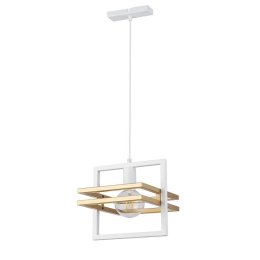 Φωτιστικό Οροφής Merci 1 32387 26x26x90cm 1xE27 60W White-Gold Sigma Lighting