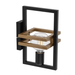 Φωτιστικό Τοίχου-Απλίκα Merci 32410 20x14,5x31cm 1xE27 60W Black-Gold Sigma Lighting