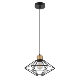 Φωτιστικό Οροφής Vario S 40550 28x28x80cm 1xE27 60W Black-Gold Sigma Lighting