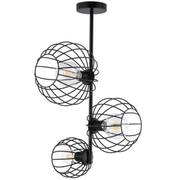 Φωτιστικό Οροφής Cherry 3 32363 28x44x71cm 3xE27 60W Black Sigma Lighting