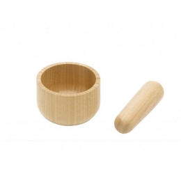 Γουδί (Σετ 2Τμχ) NBA094 Natural Pebbly Bamboo