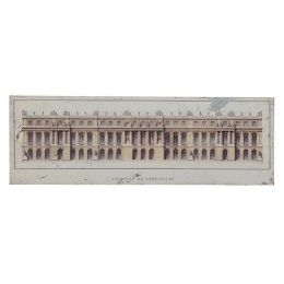 Πίνακας Ξύλινος Printed 3-90-271-0010 Chateau De Vesrailles 120X40 Inart Πανοραμικοί Ξύλο