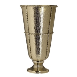Βάζο Αλουμινίου 3-70-388-0376 Gold Δ23Χ40 Inart Αλουμίνιο
