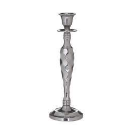 Κηροπήγιο 3-70-844-0011 Silver Δ9Χ28 Inart Αλουμίνιο