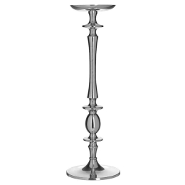 Κηροπήγιο 3-70-388-0395 Silver H47 Inart Αλουμίνιο