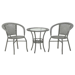Τραπεζαρία Σετ 3τμχ 6-50-715-0001 Δ60Χ60-65X62X77 Grey Click
