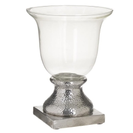 Κηροπήγιο 3-70-507-0268 D25X32 Silver Inart Κεραμικό