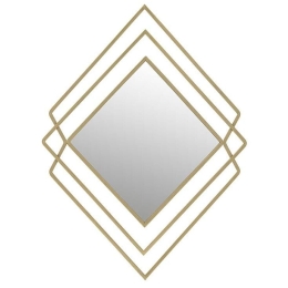 Καθρέπτης Τοίχου 3-95-161-0050 62Χ3Χ86 Gold Inart Μέταλλο