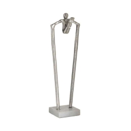 Διακοσμητικό Αγαλματίδιο 3-70-062-0098 10x10x44cm White-Silver Inart Μέταλλο