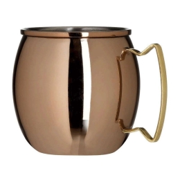 Κούπα Μεταλλική 3-60-010-0001 470ml Bronze Inart Μέταλλο