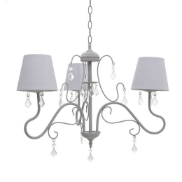 Φωτιστικό Οροφής 3-10-716-0005 50x45/100cm 40W 3xE14 White-Grey Inart
