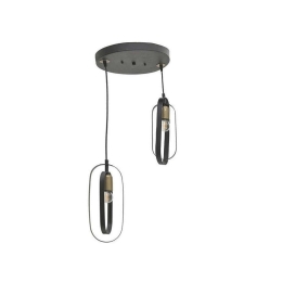 Φωτιστικό Οροφής 6-10-584-0053 30x30x70cm 60W 2xE27 Gold-Black Click