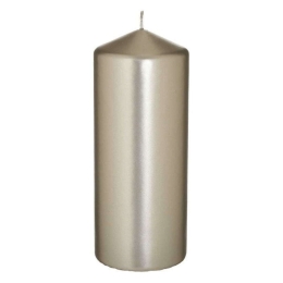 Κερί 3-80-061-0003 Φ8x20cm Champagne Inart Παραφίνη