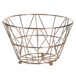 Φρουτιέρα Μεταλλική 6-60-373-0021 Φ25x14cm Bronze Click Μέταλλο