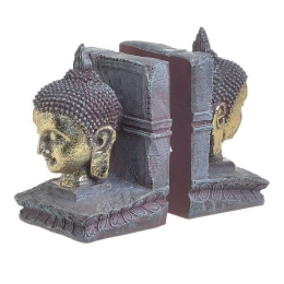 Βιβλιοστάτης Βούδας (Σετ 2Τμχ) 3-70-634-0034 12x10x18cm Multi Inart Ρητίνη