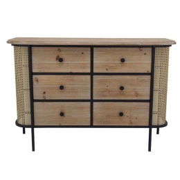 Συρταριέρα 3-50-626-0041 120x40x80cm Natural Inart Ξύλο