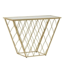 Κονσόλα Με Καθρέπτη 3-50-825-0005 120x40x80cm Gold Inart