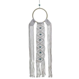 Διακοσμητικό Τοίχου Macrame 3-70-047-0025 20x1x95cm Multi Inart Ξύλο