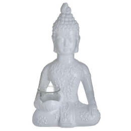 Κηροπήγιο 3-70-327-0130 20x14x35cm White Inart Τσιμέντο