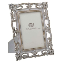 Κορνίζα 3-30-167-0001 10x15cm White-Beige Inart Πολυρεσίνη