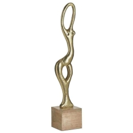 Διακοσμητική Φιγούρα 3-70-757-0025 10x9x48cm Natural-Gold Inart Μέταλλο