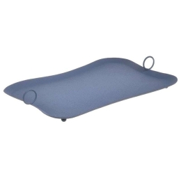 Δίσκος Σερβιρίσματος 3-70-285-0089 42x28x8cm Blue Inart Μέταλλο