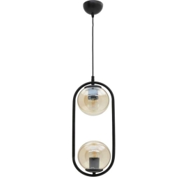 Φωτιστικό Οροφής 6-10-678-0032 Φ19x50cm 2xE27 20W Black Click