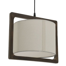 Φωτιστικό Οροφής 6-10-584-0042 39x29x30cm 1xE27 60W Ecru-Brown Click
