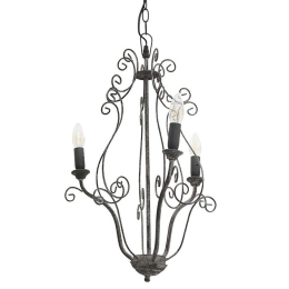 Φωτιστικό Οροφής Antique 3-10-876-0126 40x40x62cm 3xE14 40W Brown Inart