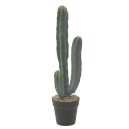 Διακοσμητικός Κάκτος Σε Γλάστρα 3-85-457-0025 Pl Green 15x14x58cm Inart Πλαστικό
